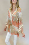 Troiska Peach and Gold Kaftan