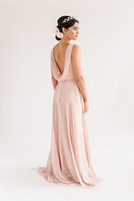 THTH Athena Bridesmaid Dress in Blush