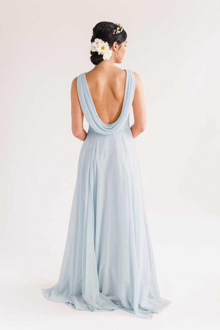 THTH Athena Bridesmaid Dress in Blue