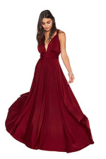Two Birds Classic Gown - Burgundy
