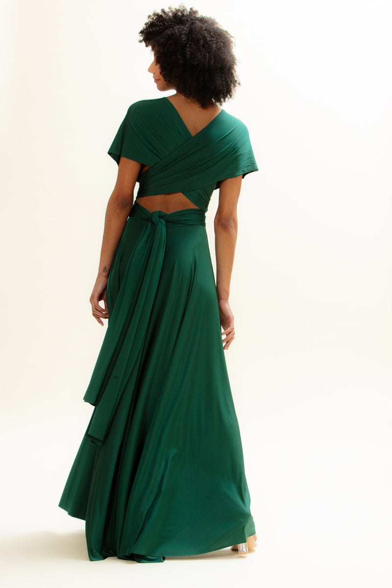 Two Birds Classic Gown - Forest Green
