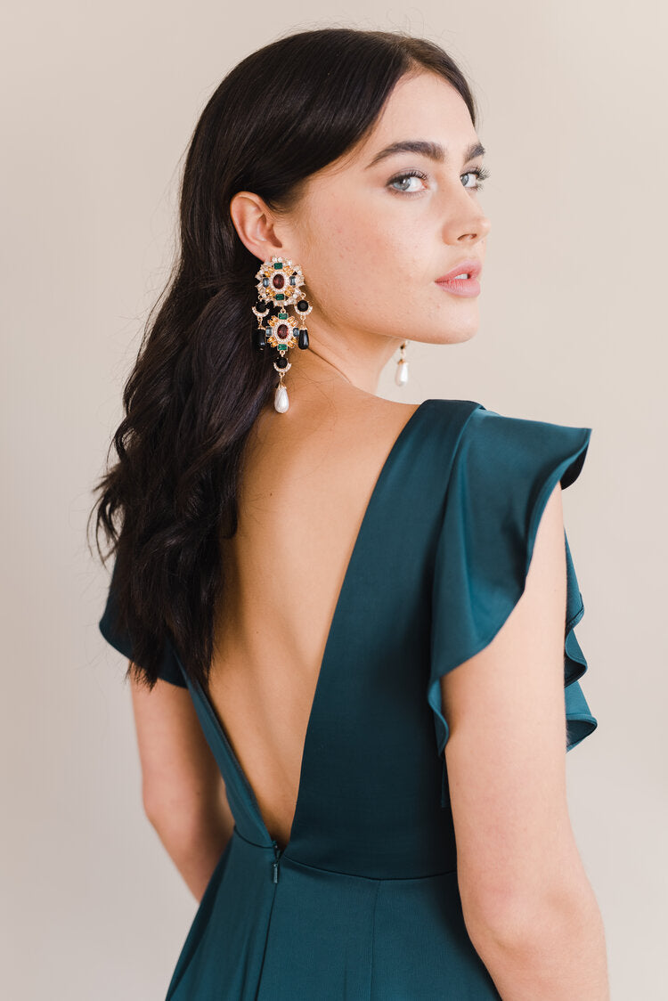 THTH Cecelia Bridesmaid Dress in Emerald