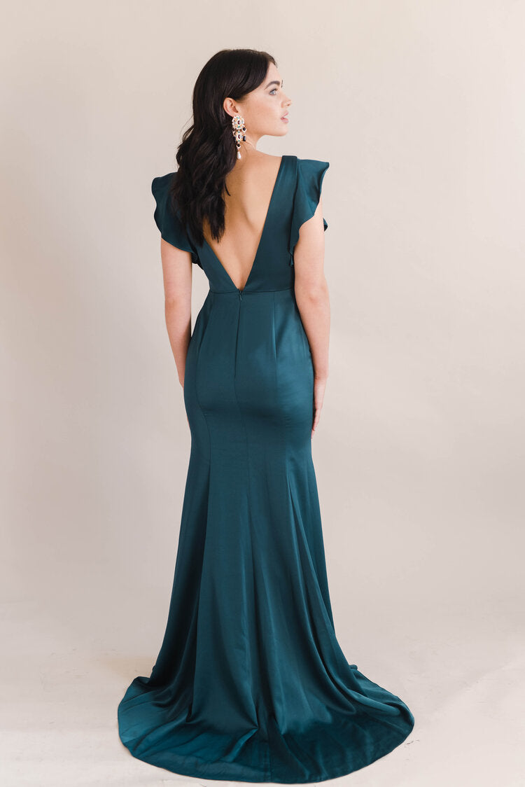 THTH Cecelia Bridesmaid Dress in Emerald