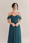 THTH Bardot 2.0 Bridesmaid Dress in Emerald