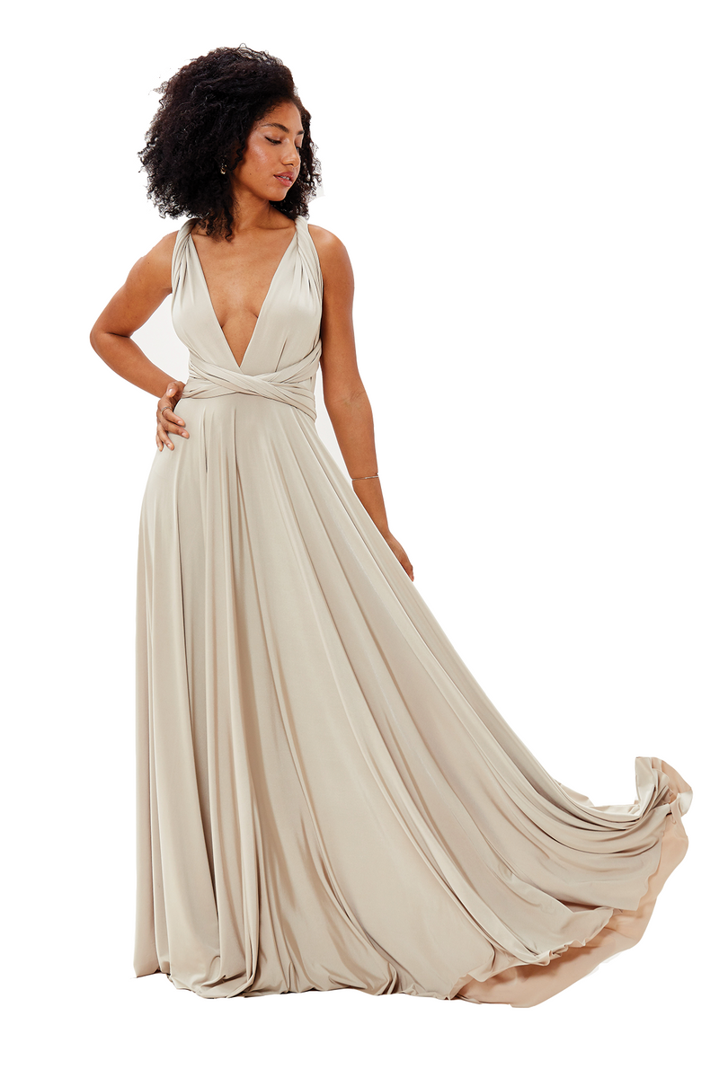 Two Birds Classic Gown - Oyster