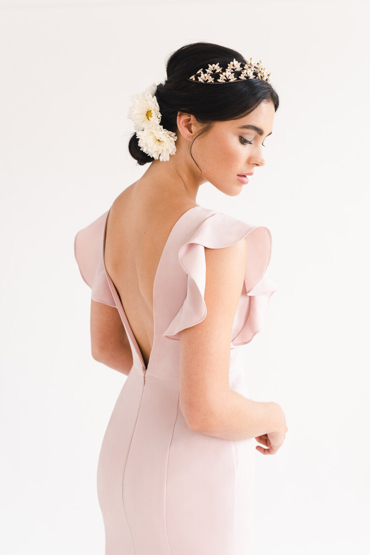 THTH Cecelia Bridesmaid Dress in Smoked Blush