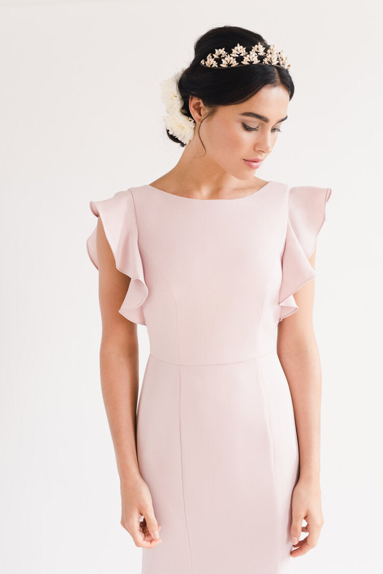 THTH Cecelia Bridesmaid Dress in Smoked Blush