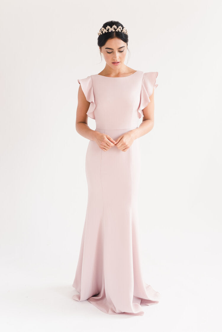 THTH Cecelia Bridesmaid Dress in Smoked Blush