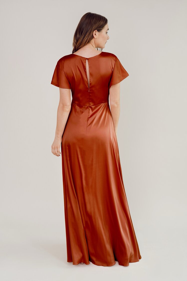 THTH Camilla Bridesmaid Dress in Terracotta